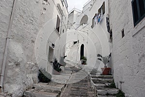 The famous old town of Ostuni also called the white city