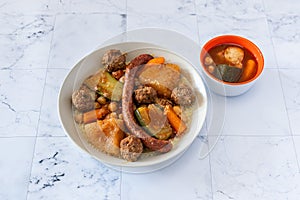 Famous oriental tasted Merguez couscous