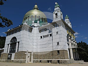 Famous Otto Wagner Kirche am Steinhof in Vienna, Austria photo