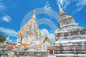 The Famous Pagoda Phra Borommathat Chaiya in Chaiya, Surat Thani
