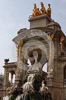 Famous Parc de la Ciutadella on a sunny morning photo