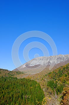 A famous peak in Tottori prefecture.