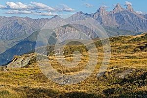 Famous peaks of Aiguilles d`Arves