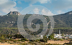 Famous and picturesque mountain village of Davlos  in Kerynia district, in Cyprus