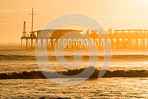 Famous pier at Pimentel. Peru