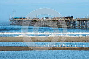 Famous pier at Pimentel. Peru