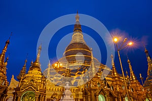 Famous place in Myanmar (Shwedagon Pagoda