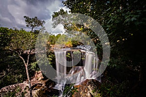 Famous place in Thailand , Penpobmai water fall in Phukadueng National park