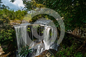 Famous place in Thailand , Penpobmai water fall in Phukadueng National park