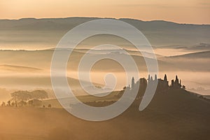 The famous Podere Belvedere in Tuscany