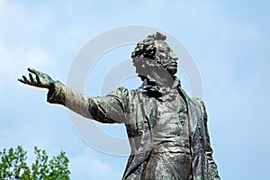 Famous Poet Alexander Pushkin Statue, Saint Petersburg