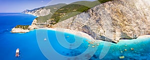 The famous Porto Katsiki beach on the island of Lefkada, Ioanian Sea, Greece, photo