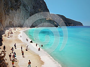 Famous Porto Katsiki beach, Lefkada, Greece