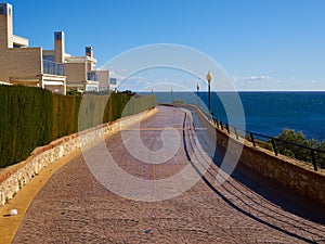 Famous promenade of Cabo Roig. Costa Blanca. Spain
