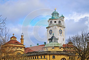 Famous public bath and swimming pool in Munich photo