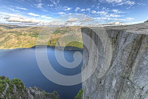 Famous Pulpit Rock in Norway