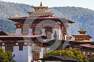 The famous Punakha Dzong in Bhutan