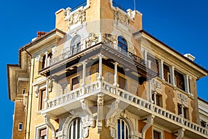 Famous Quartiere Coppede building in Rome summer day photo