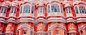 Famous Rajasthan landmark - Hawa Mahal palace Palace of the Win