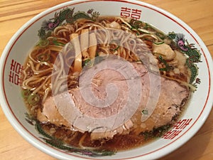 Famous ramen noodles, Syukaen, Onomichi, Hiroshima, Japan