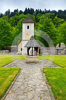 Famous Red Monastery called Cerveny Klastor in Pieniny