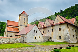 Famous Red Monastery called Cerveny Klastor, Slovakia