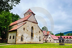 Famous Red Monastery called Cerveny Klastor, Slovakia