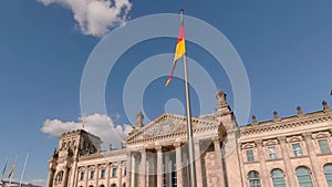 The famous Reichstag building, seat of the German Parliament Deutscher Bundestag in Berlin, Germany