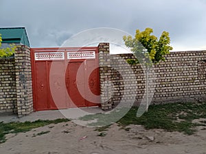 Famous residence gate in Xinjiangï¼ŒChina