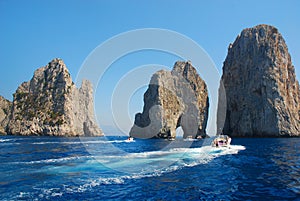 Famous rocks of Capri island