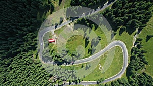 Famous Romanian mountain road Transfagarasan