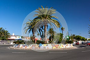 Famous roundabout in Playa del Ingles photo