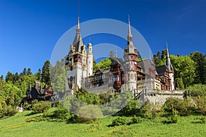 Famous royal Peles castle,Sinaia,Romania photo