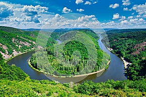 The famous Saarschleife in Germany