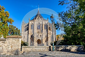 Famous Saint Barbara`s Cathedral, Kutna Hora, Czech Republic