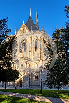 Famous Saint Barbara`s Cathedral, Kutna Hora, Czech Republic