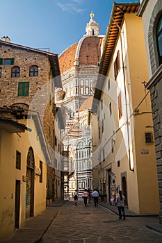 Famous Santa Maria del Fiore cathedral in Florence, Italy