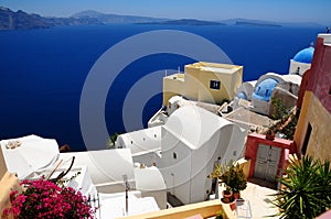 Famous Santorini island, Greece