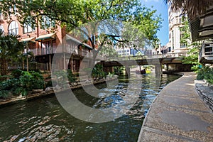 Famous Scenic San Antonio River Walk in Texas