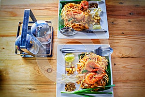 Famous Seafood Pad Thai dish