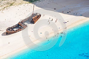 The famous shipwreck beach, Zakynthos, Ionian islands, Greece