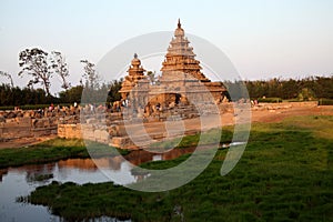 Famous shore temple Mahabalipuram, Tamil Nadu, India