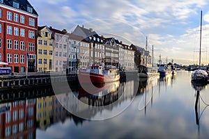 Famous shot of the Nyhan canal- copenhaghen - Denmark