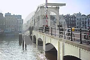 Famous Skinny Bridge, Amsterdam