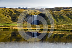 Famous Skogafoss waterfall on Skoga river. Iceland, Europe