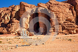 The Famous Solomons Pillars in Timna National Park , Israel.