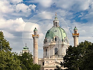 The famous St. Charles Church (Karlskirche