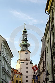 Slávna strážna veža St. Michaels v starom meste