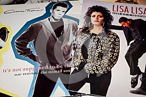 Famous stars on 45rpm cover back in 1989