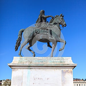 Famous statue of Louis XIV photo
